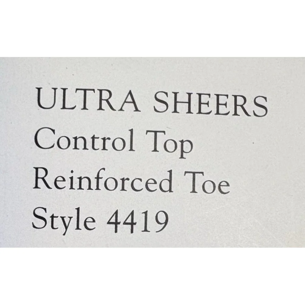 Vintage Berkshire Ultra Sheer Control Top Reinforced Toe Size 4 Navy Blue 4419‎
